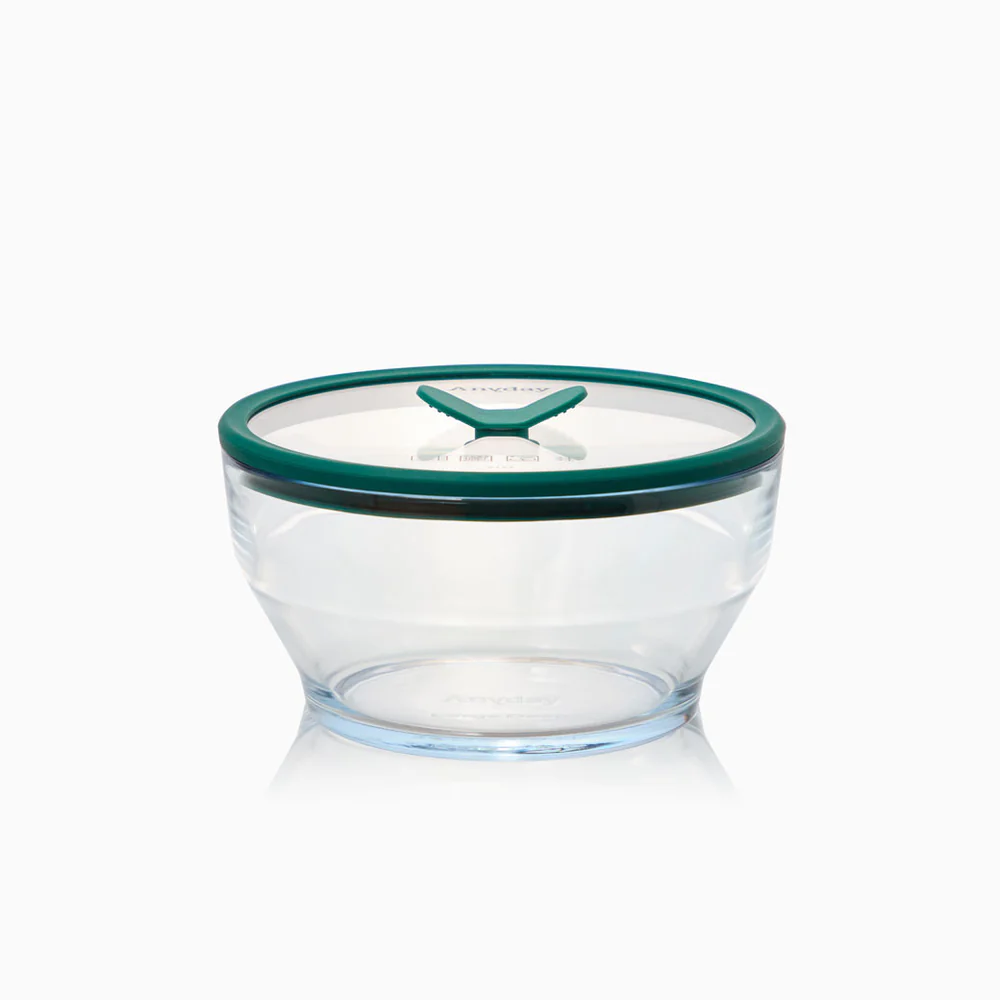 8-Cup Glass Round Deep Dish