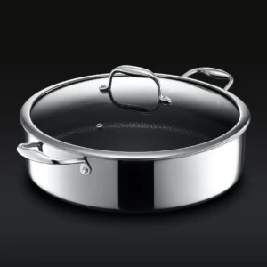 Hybrid Deep Sauté Pan/Chicken Fryer with Lid, 7-Qt