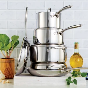 Signature Tri-Ply Clad Stainless Steel Cookware Set