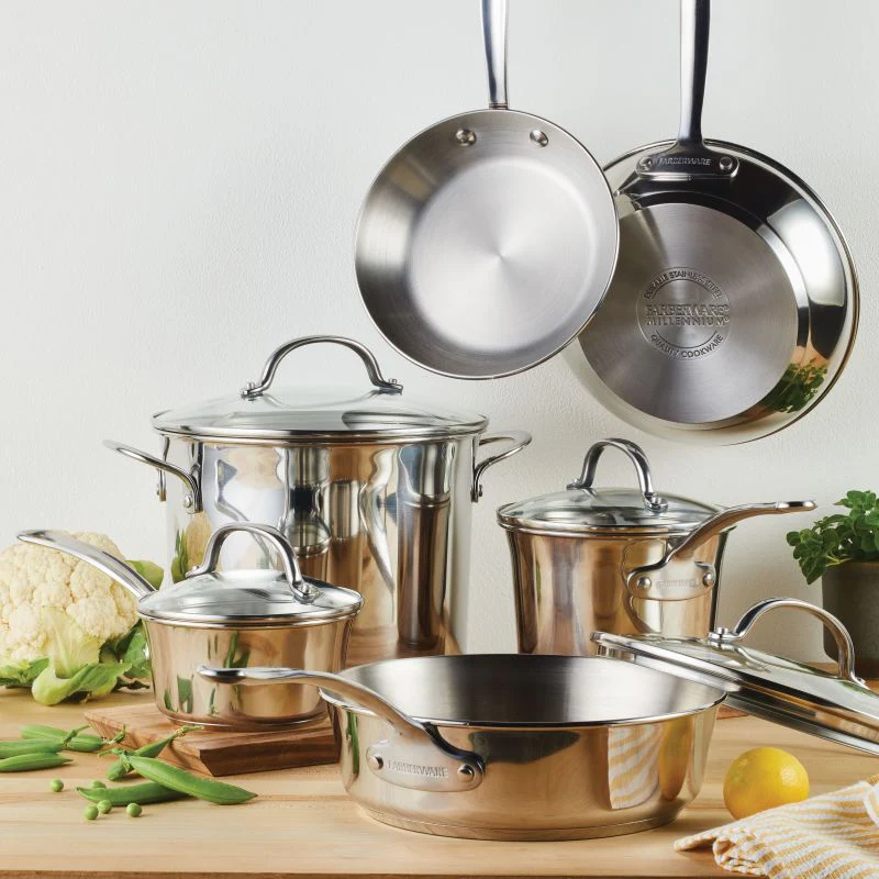 Millennium Stainless Steel 10-Piece Cookware Set
