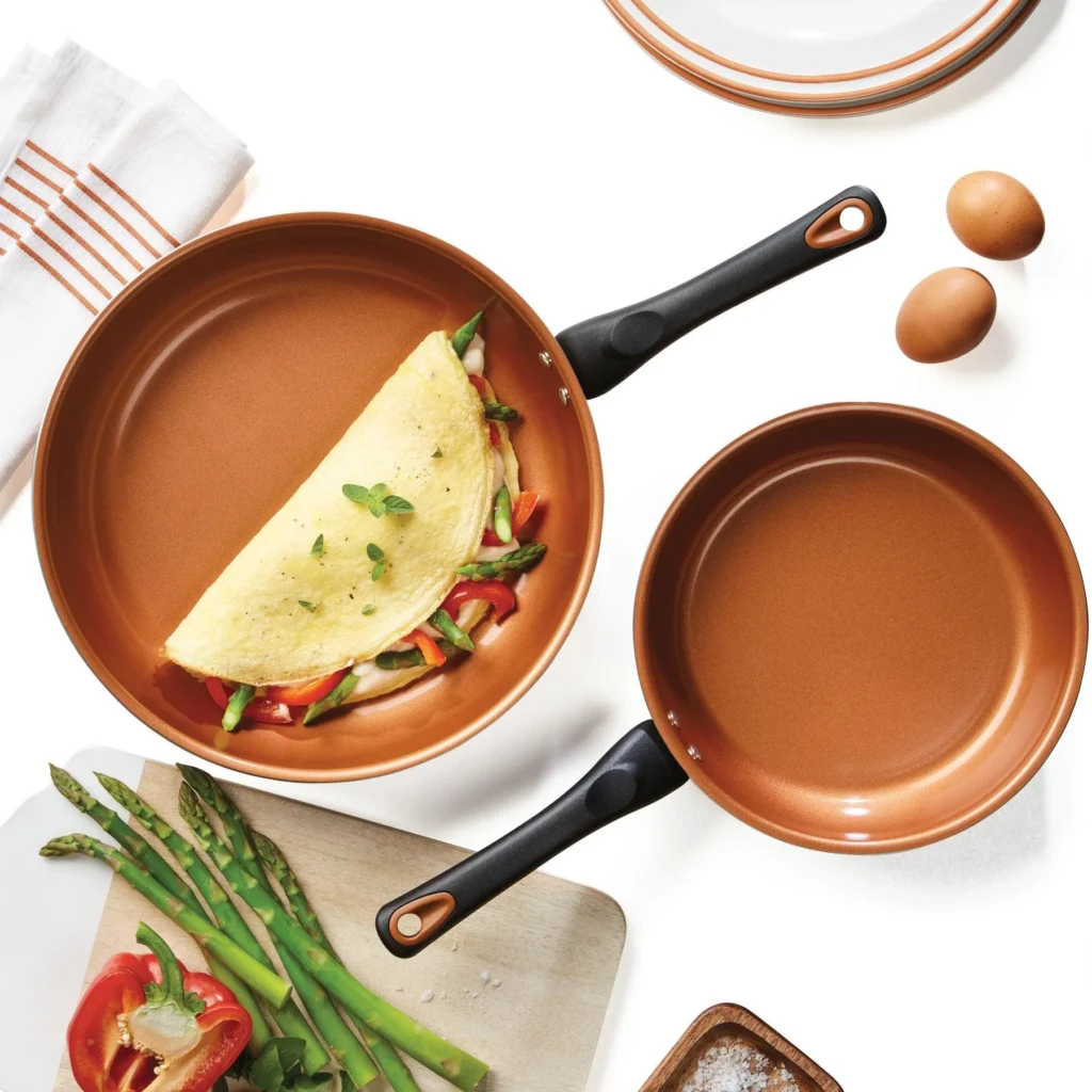 10-Inch Copper Ceramic Nonstick Frying Pan